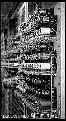 Close-up of an Arithmetic Logic rack